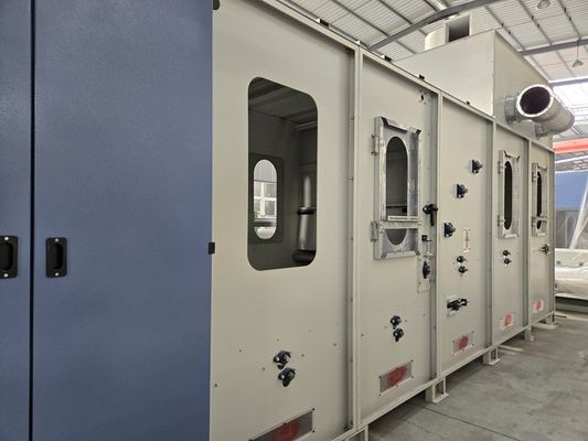 High volume storage blending machine with dust cleaning functionality